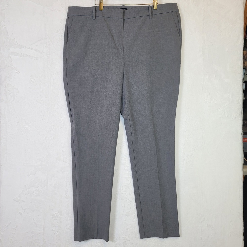 J Crew Gray Preppy Pants Chino Office Casual Size 20T 42x33.5 Office Going Out